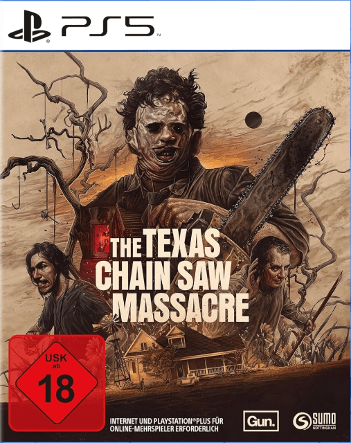 The Texas Chain Saw Massacre box art for Playstation 5
